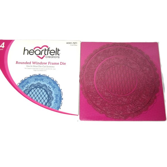 Heartfelt Creations Rounded Window Frame Die 4 Pcs Craft Dies HCD1-7271 - Picture 1 of 2